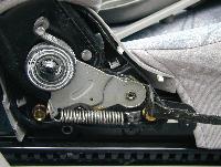 seat side view self turn spring